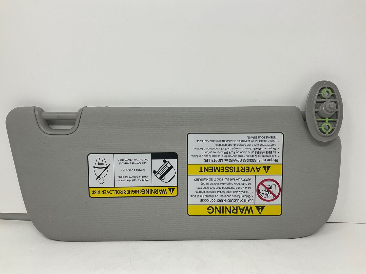 2014-2019 Kia Soul Driver Sun Visor Gray OEM A01B44023