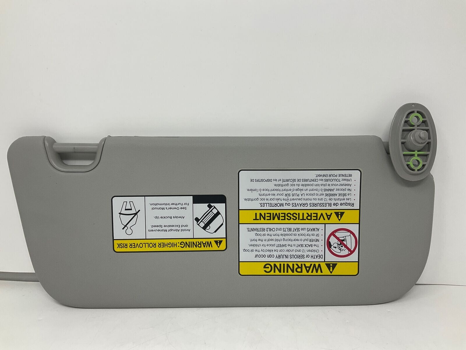 2014-2019 Kia Soul Driver Sun Visor Gray OEM A01B44023