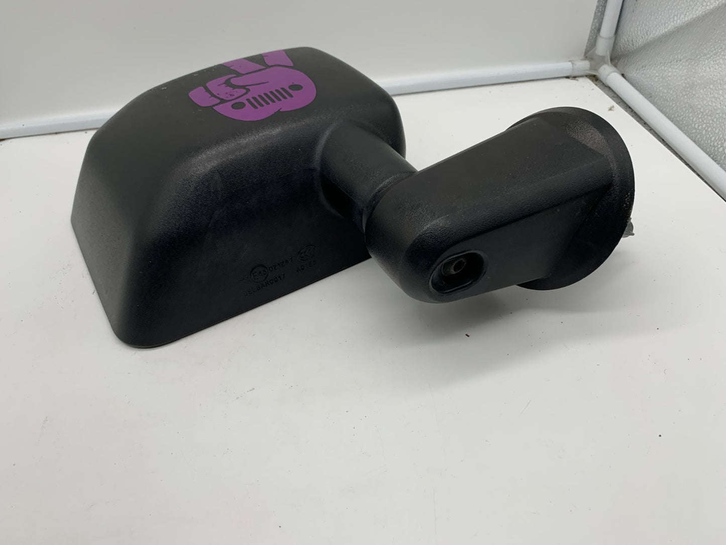 2015-2017 Jeep Wrangler Passenger Side View Manual Door Mirror Black D01B53100