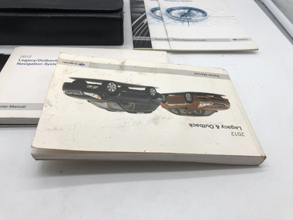 2012 Subaru Legacy Owners Manual Set with Case OEM A02B02024