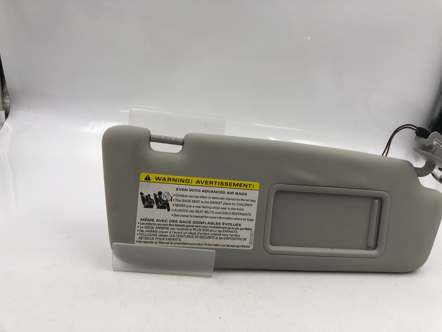 2009-2012 Audi A4 Passenger Sun Visor Sunvisor Gray Illuminated OEM D02B06049
