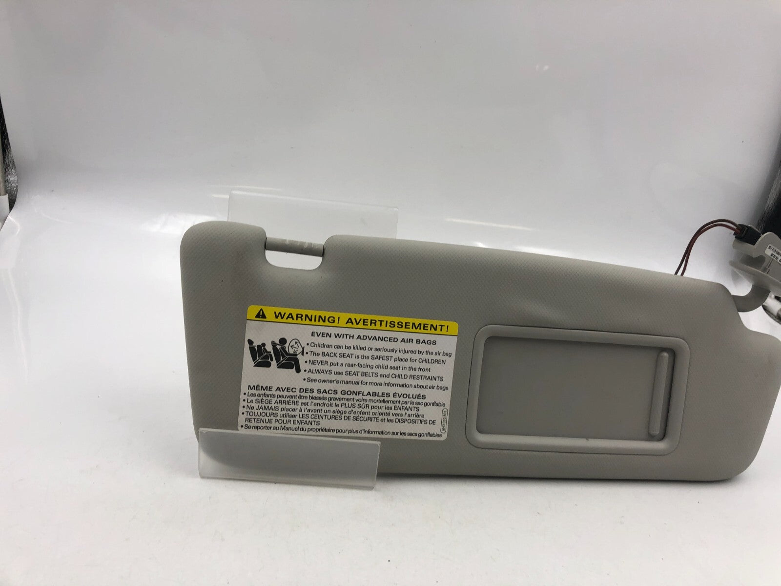 2009-2012 Audi A4 Passenger Sun Visor Sunvisor Gray Illuminated OEM D02B06049