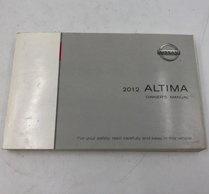 2012 Nissan Altima Owners Manual OEM D02B65009