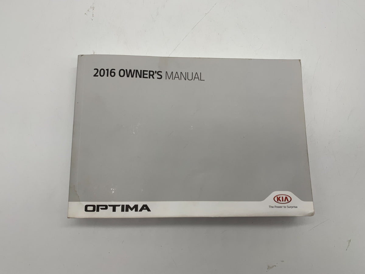 2016 Kia Optima Owners Manual with Case OEM A02B55010