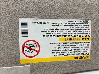 2000-2004 Cadillac Seville Passenger Sun Visor Gray Illuminated OEM