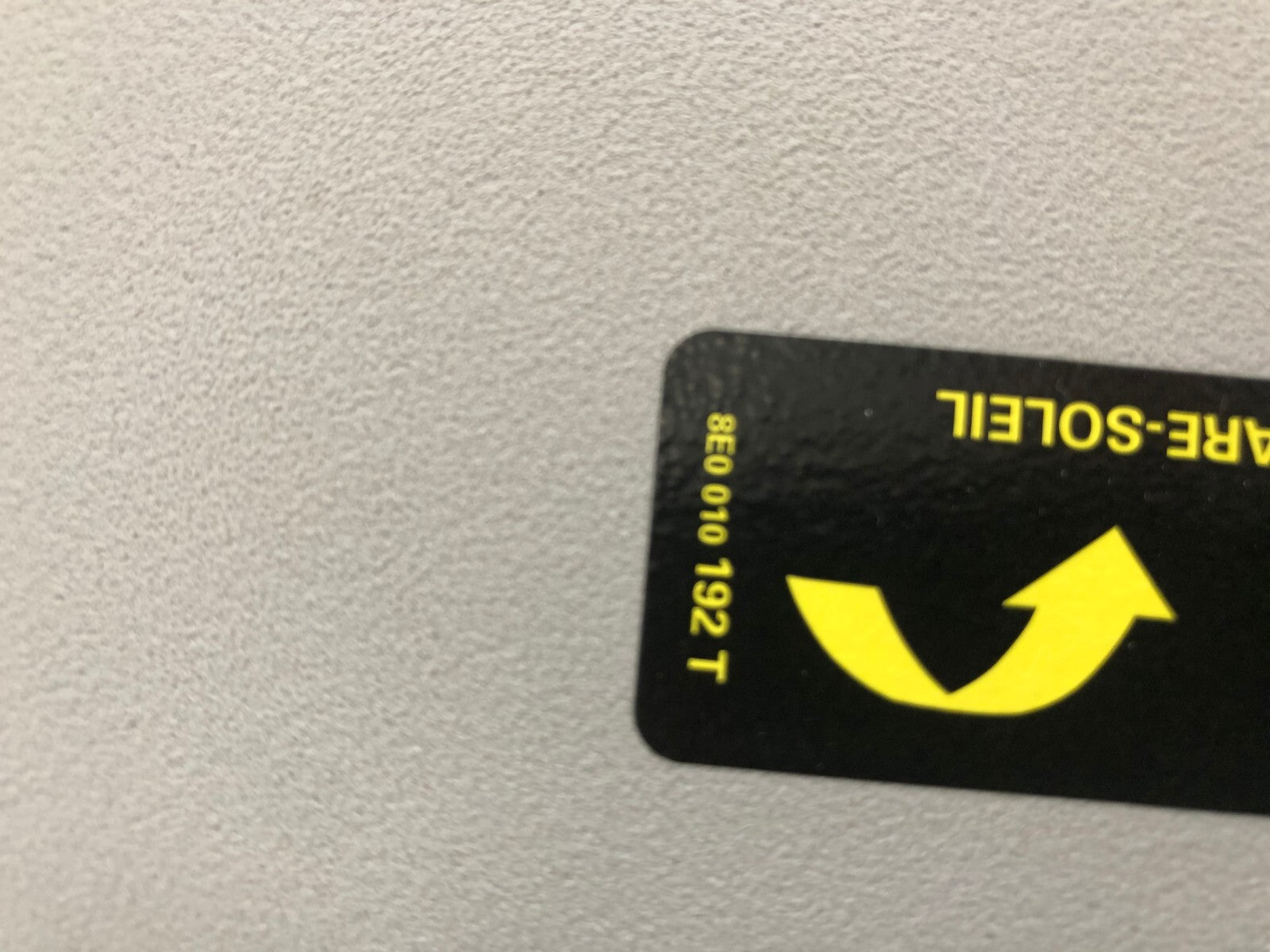 2002-2008 Audi A4 Sedan Passenger Sun Visor Gray Illuminated OEM B03B15097