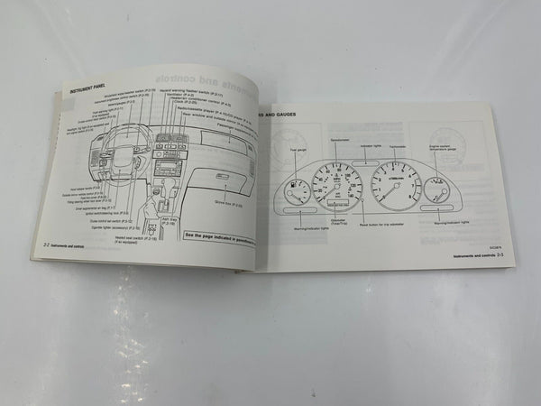 1998 Nissan Maxima Owners Manual Handbook OEM G04B40019