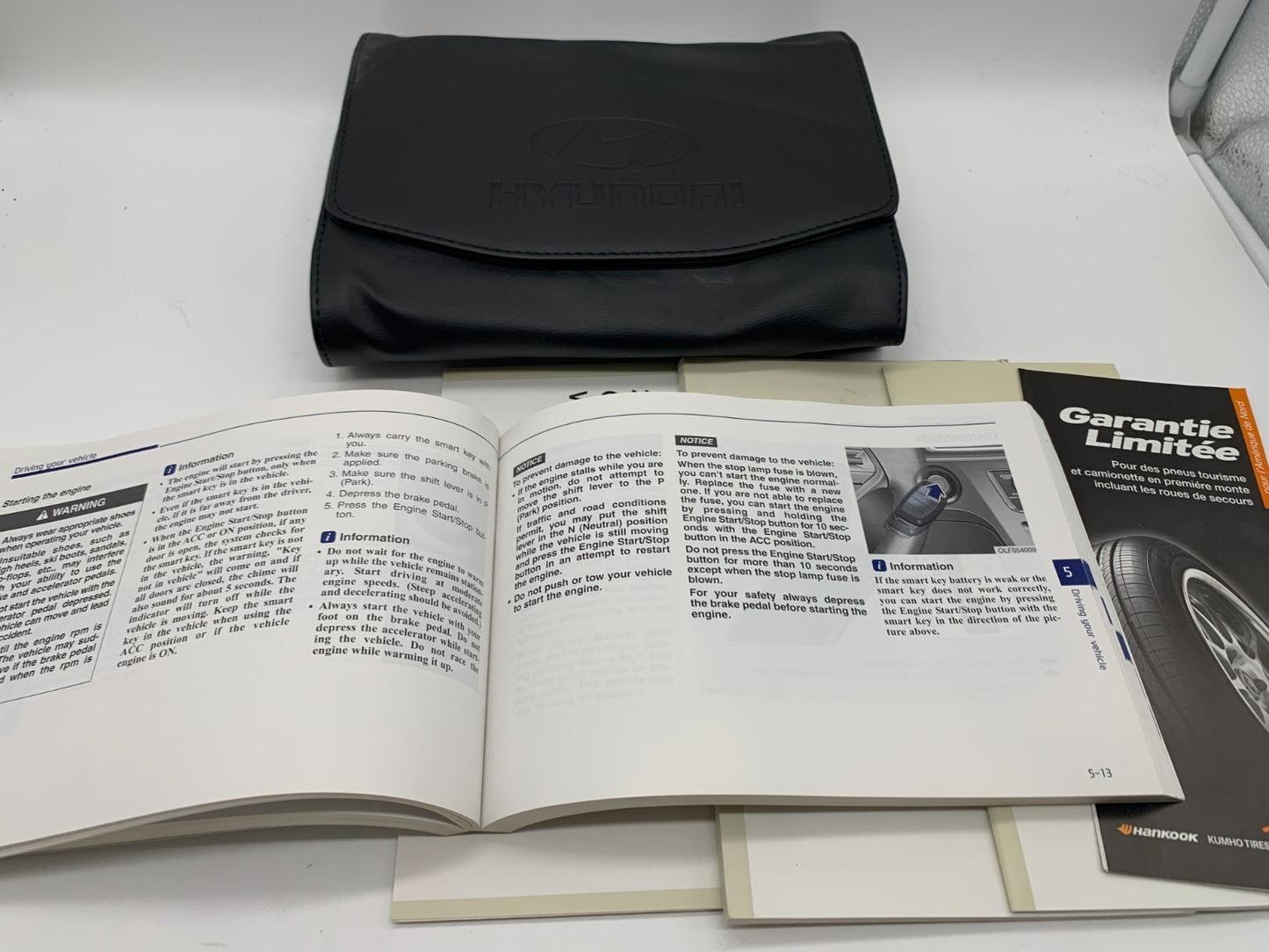 2017 Hyundai Sonata Owners Manual Set with Case OEM C01B07008