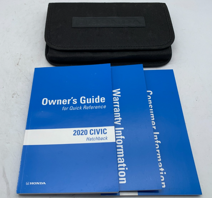 2020 Honda Civic Hatchback Owners Manual Set with Case OEM A03B39077