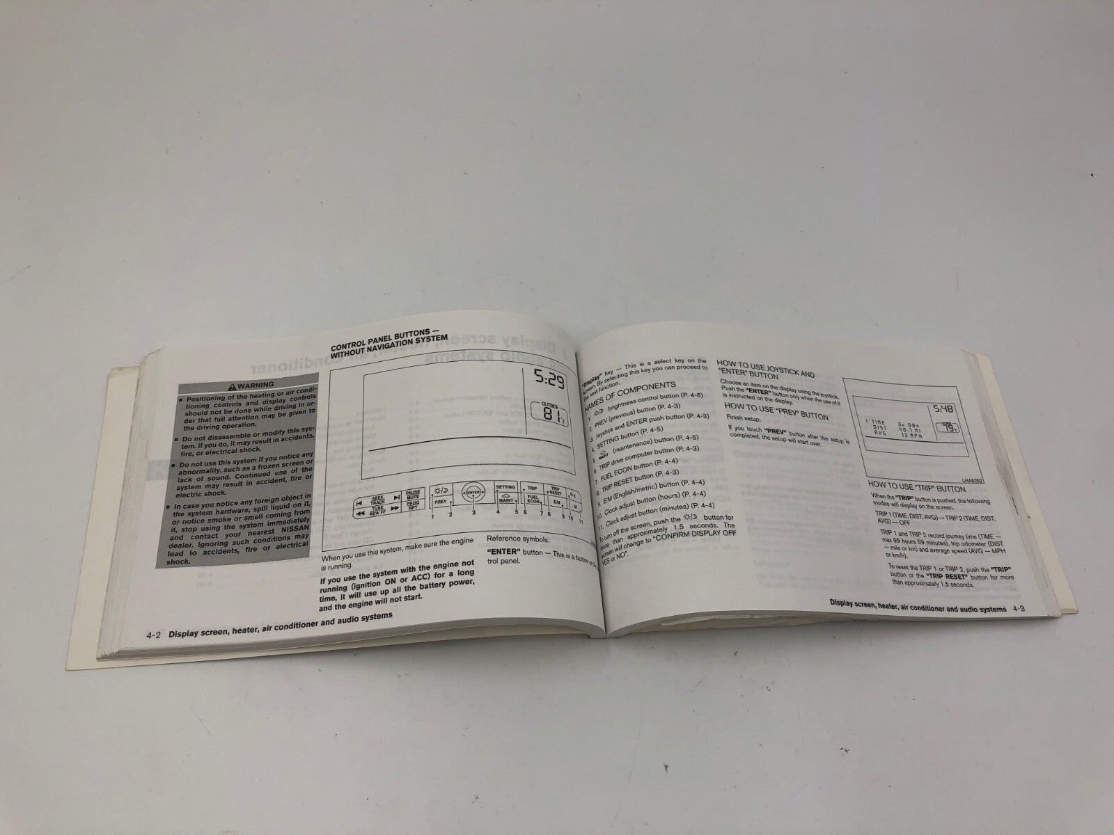 2004 Nissan Maxima Owners Manual Set with Case OEM I03B46005