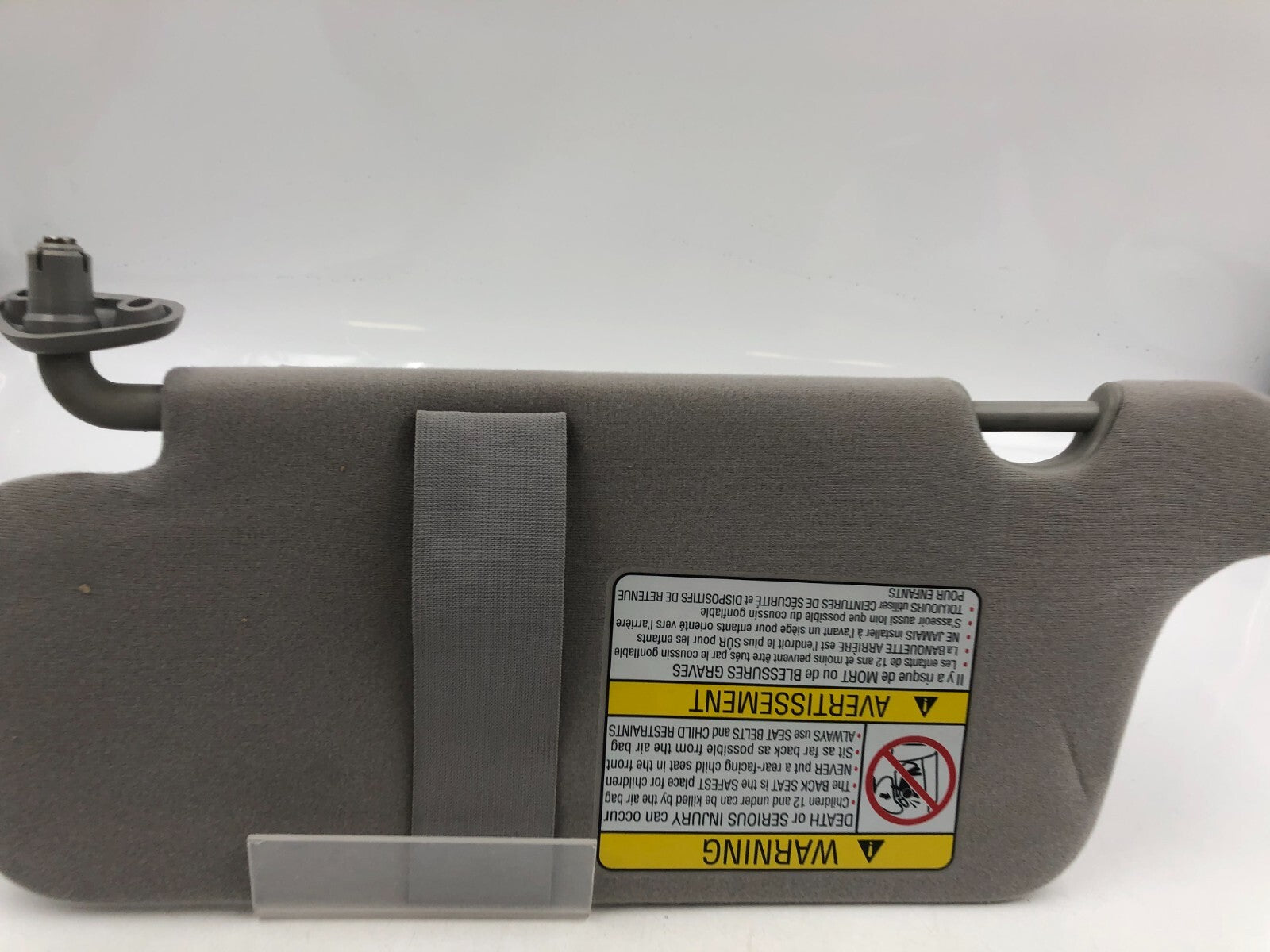 2002-2005 Subaru Legacy Passenger Sun Visor Gray OEM D02B18083