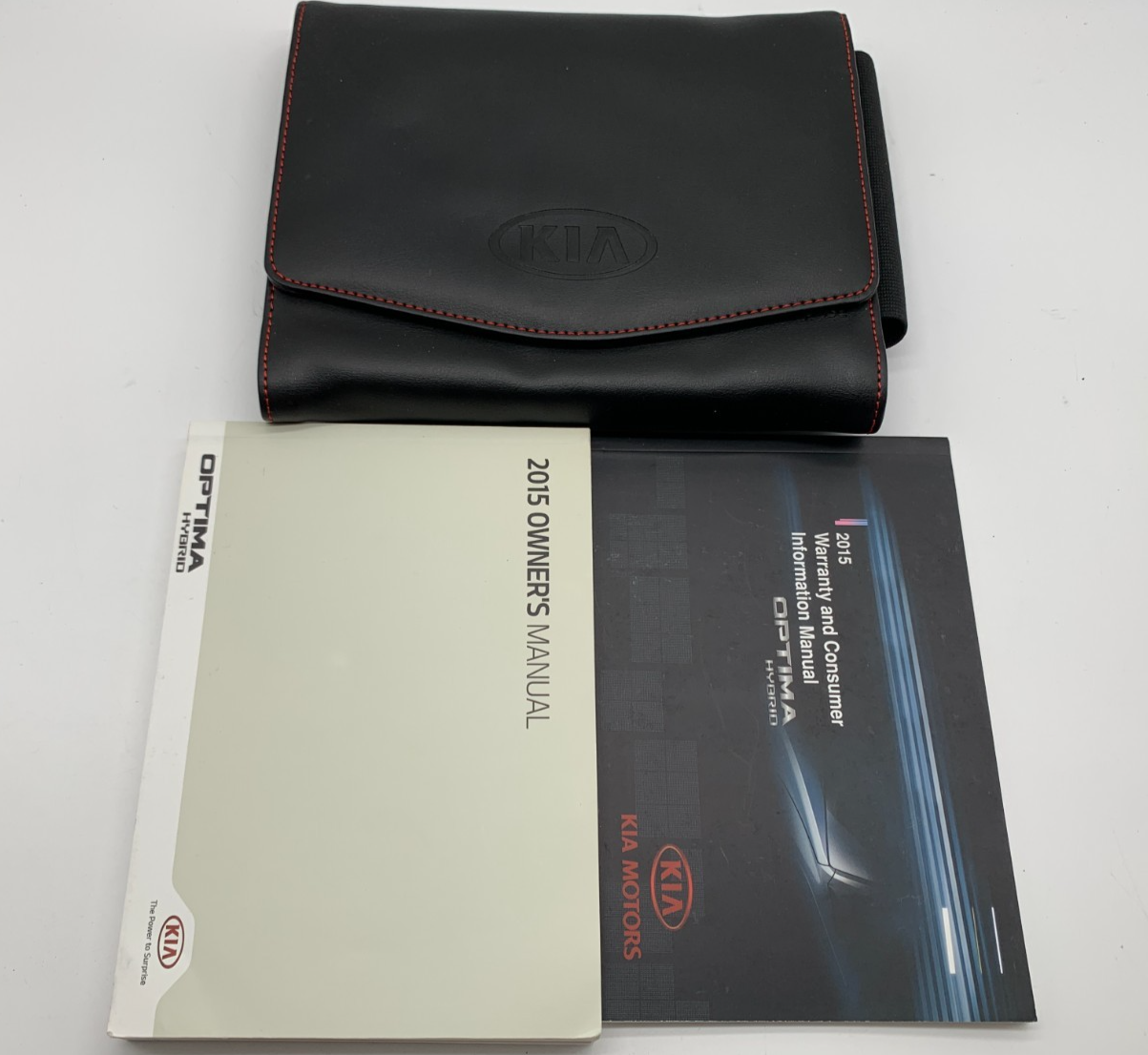 2015 Kia Optima Hybrid Owners Manual Set with Case OEM A03B24051