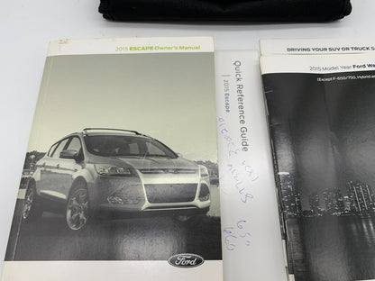 2015 Ford Escape Owners Manual Set with Case OEM C02B14056