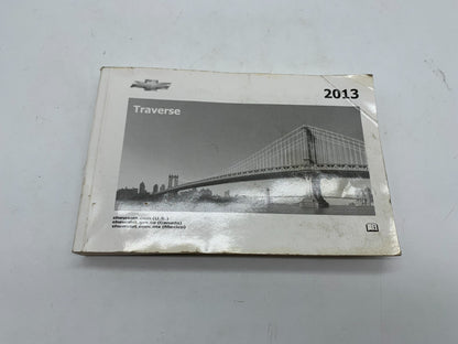 2013 Chevrolet Traverse Owners Manual OEM