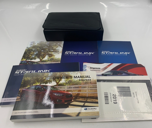 2019 Subaru Impreza Owners Manual Set with Case OEM E03B54062
