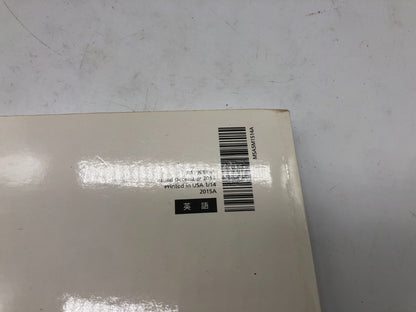 2015 Subaru WRX Owners Manual with Case OEM D01B20027