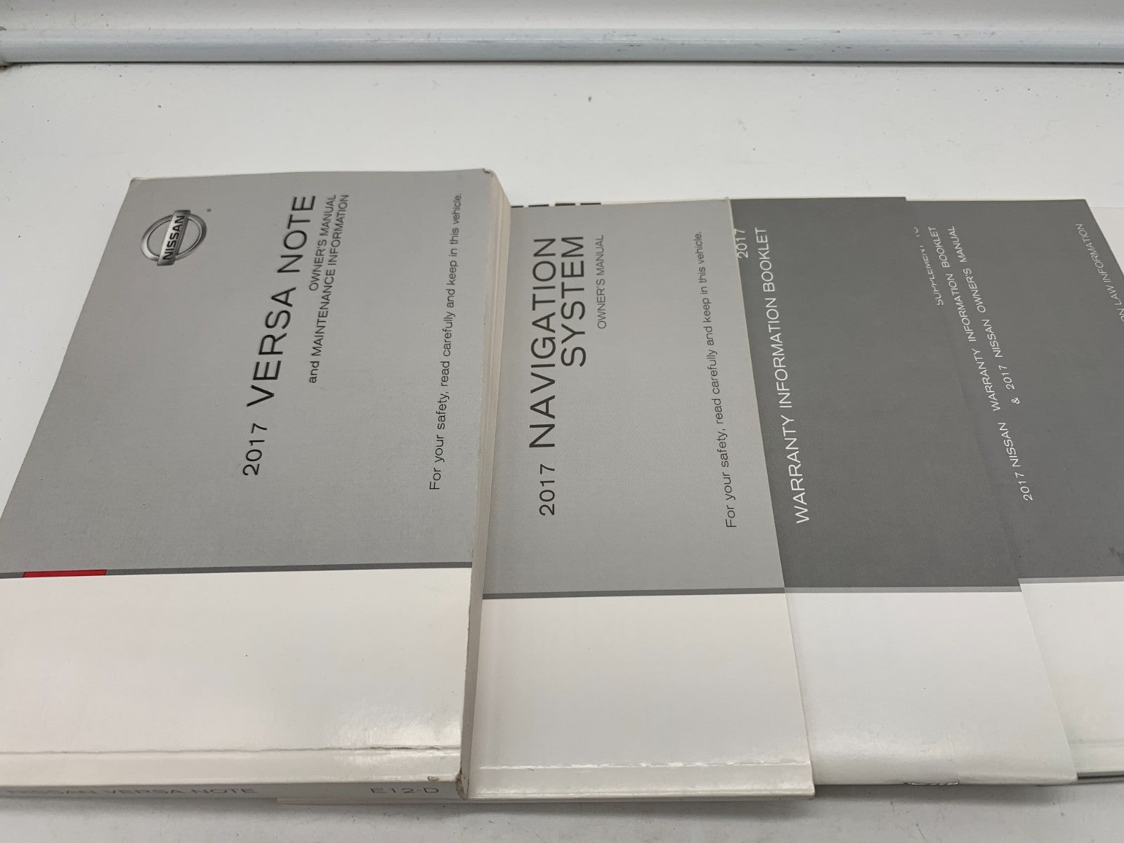 2017 Nissan Versa Note Owners Manual Set with Case OEM
