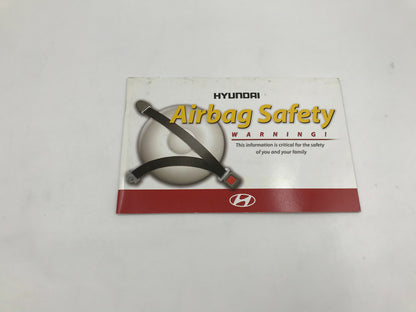 2013 Hyundai Tucson Owners Manual Set with Case OEM D01B29088