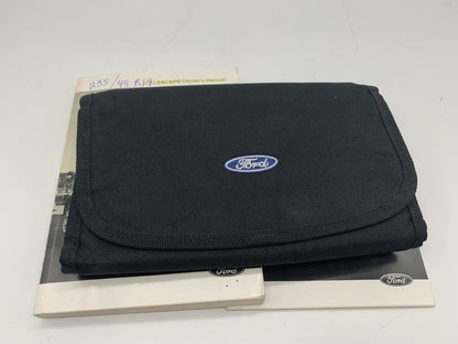 2013 Ford Escape Owners Manual Set with Case OEM A02B50021