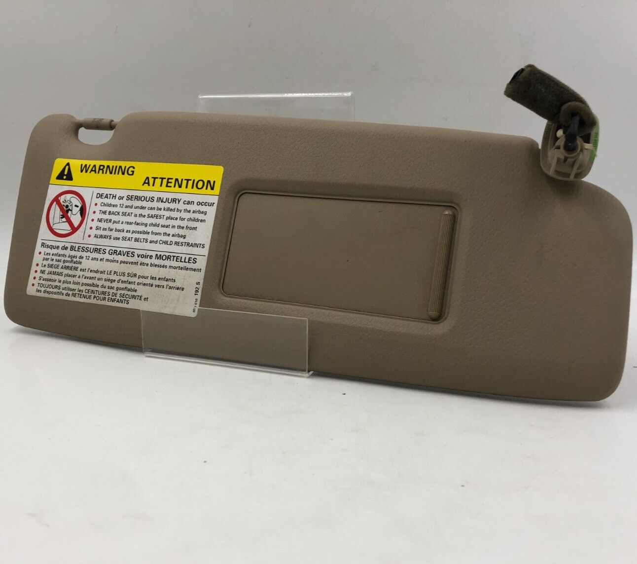 2003-2009 Audi A4 Passenger Sun Visor Brown Illuminated OEM B01B02003