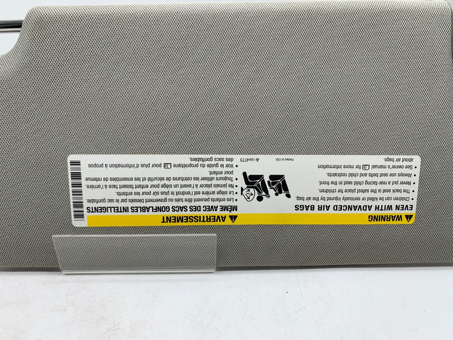 2013-2021 Buick Encore Passenger Sun Visor Gray Illuminated OEM A02B48072