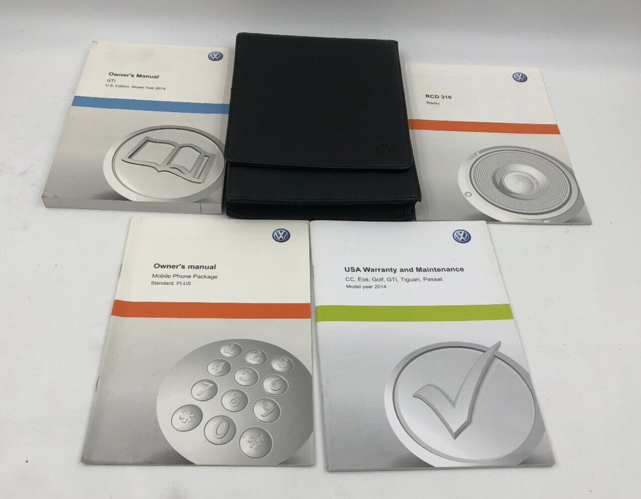 2014 Volkswagen Jetta GTI Owners Manual Set with Case OEM A01B22043