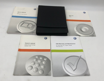 2014 Volkswagen Jetta GTI Owners Manual Set with Case OEM A01B22043