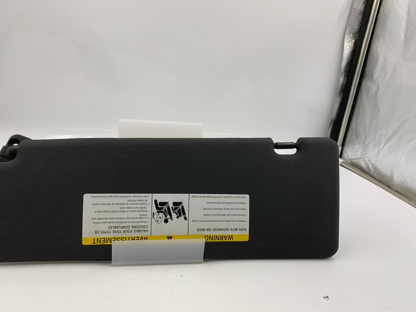 2007-2013 BMW X5 Passenger Sun Visor Black OEM A01B39028