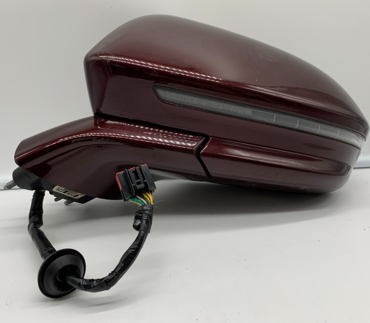 2015-2019 Lincoln MKC Driver Side Power Door Mirror Maroon Blind Spot Alert OEM