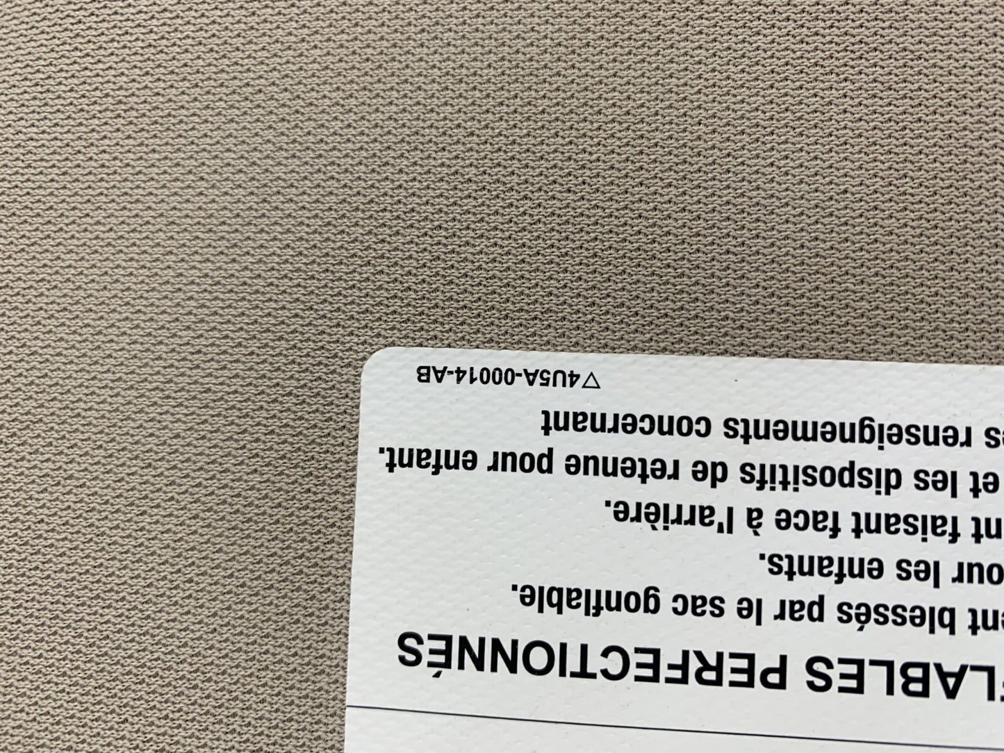 2006-2009 Ford Fusion Passenger Sun Visor Gray Illumination OEM B02B07042