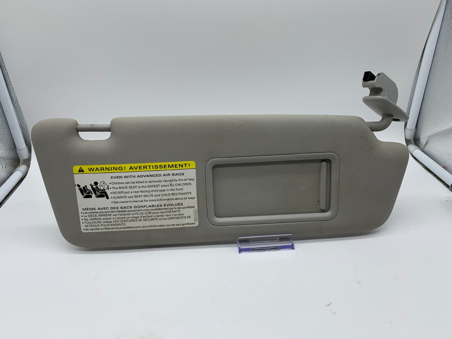 2002-2008 Audi A4 Sedan Passenger Sun Visor Gray Illuminated OEM C02B33004