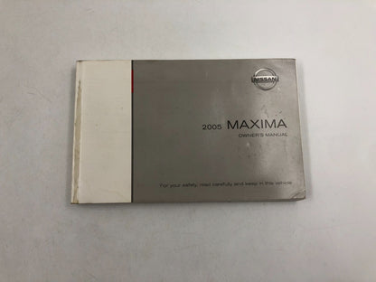 2005 Nissan Maxima Owners Manual Set with Case OEM E02B70010