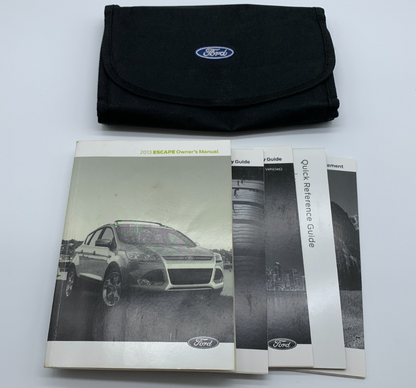 2013 Ford Escape Owners Manual Set with Case OEM R01B16007