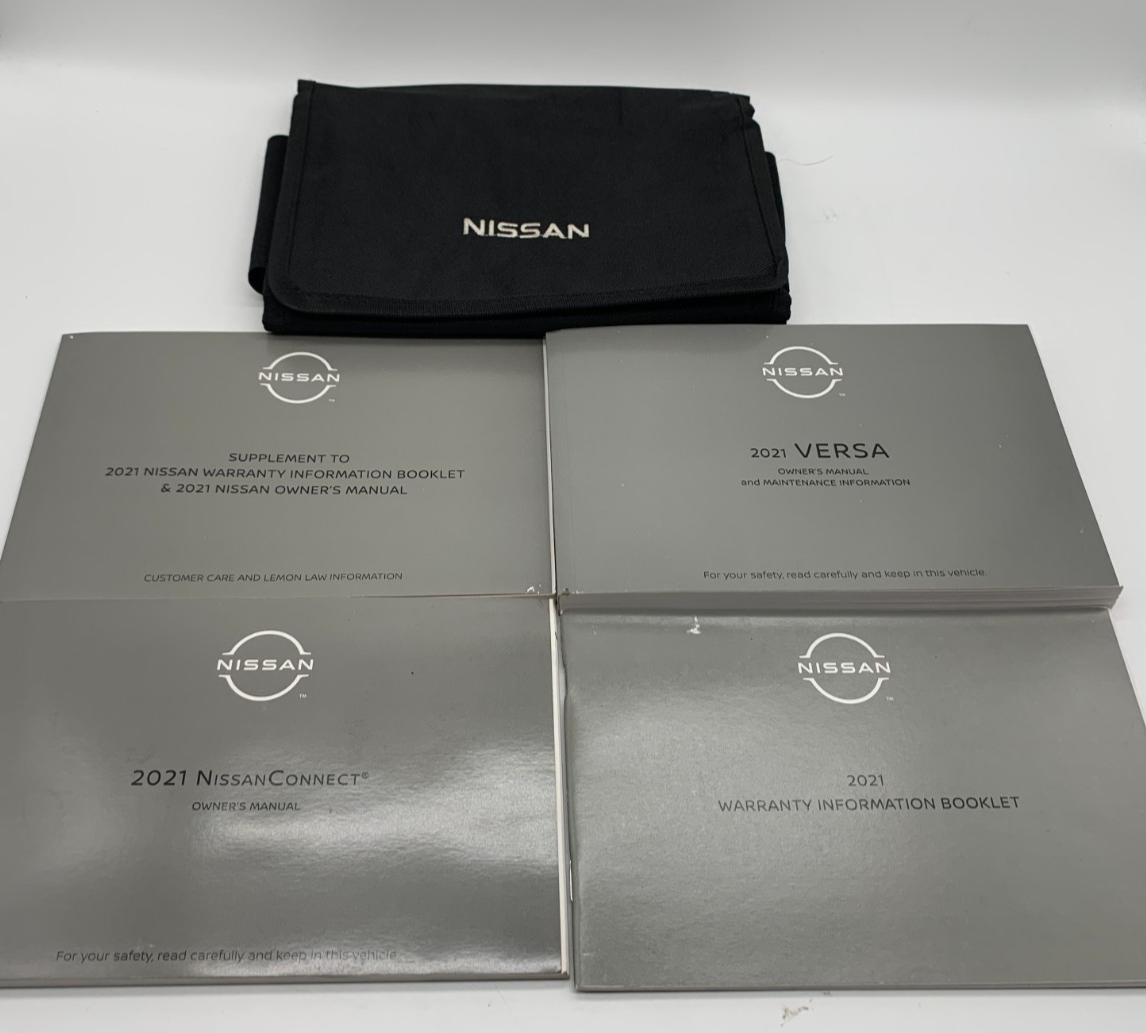 2021 Nissan Versa Owners Manual Set with Case OEM B02B36050
