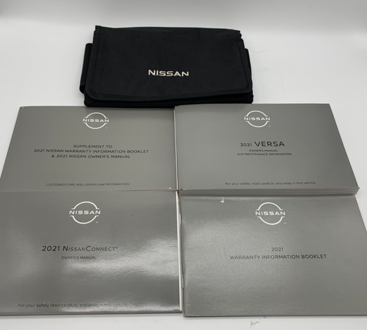 2021 Nissan Versa Owners Manual Set with Case OEM B02B36050