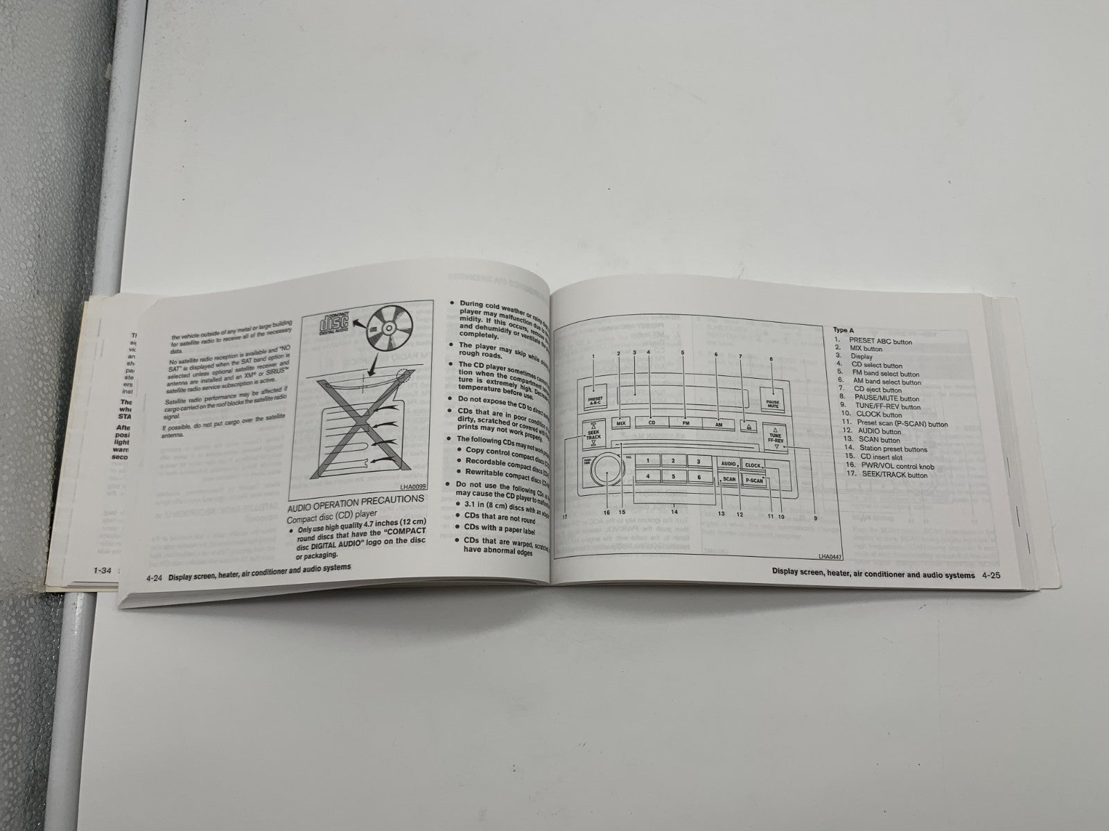 2005 Nissan Altima Owners Manual OEM C01B36005