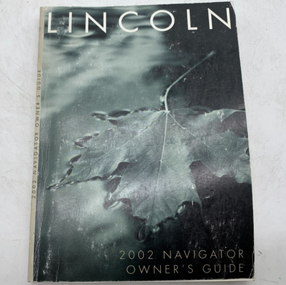 2002 Lincoln Navigator Owners Manual OEM A03B37011