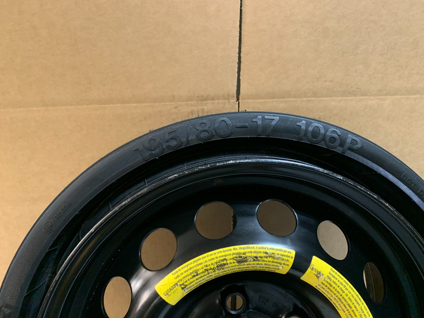 2008-2011 Porsche Cayenne 17" Spare Tire Compact Donut T195/80-17 106P