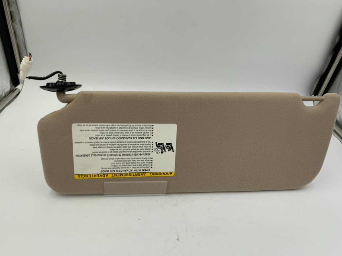 2011-2014 Toyota Sienna Passenger Sun Visor Tan Illuminated OEM C03B70006