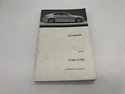 2008 Lexus IS250 IS350 IS 250 IS 350 Owners Manual Set with Case OEM R01B50021