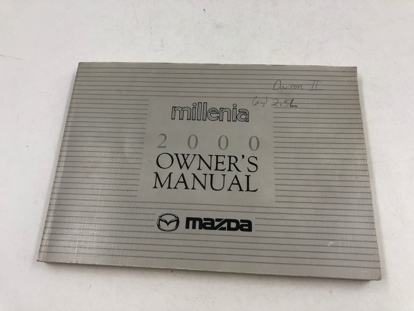 2000 Mazda Millenia Owners Manual with Case OEM D03B37088