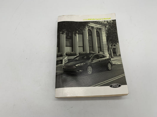 2018 Ford Focus Owners Manual OEM D01B62013
