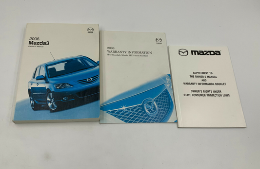 2006 Mazda 3 Owners Manual Set OEM C04B55005