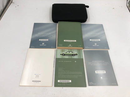 2008 Mercury Sable Owners Manual Set with Case OEM D03B58006