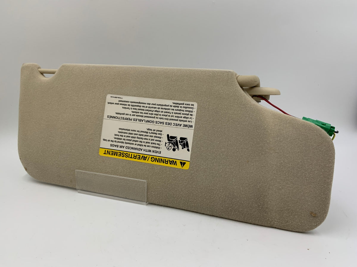 2008-2009 Ford Taurus Driver Sun Visor Illuminated Beige OEM D02B52018