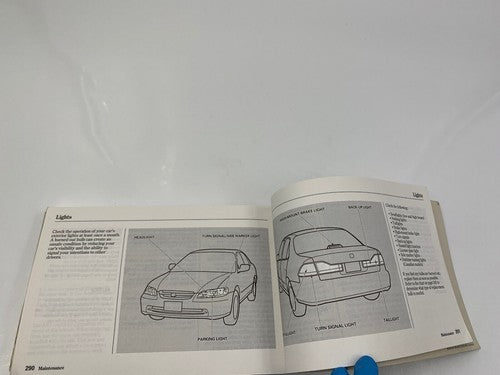 2002 Honda Accord Owners Manual OEM R01B21007