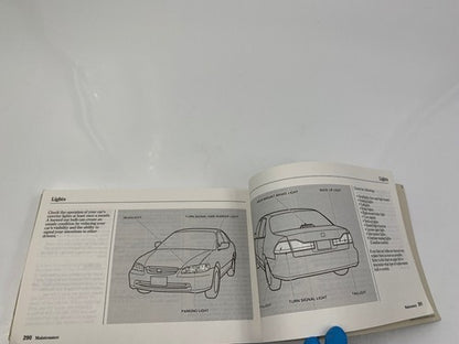 2002 Honda Accord Owners Manual OEM R01B21007