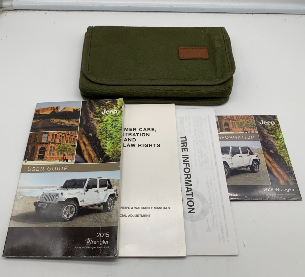 2015 Jeep Wrangler Owners Manual Set with Case OEM A04B08021