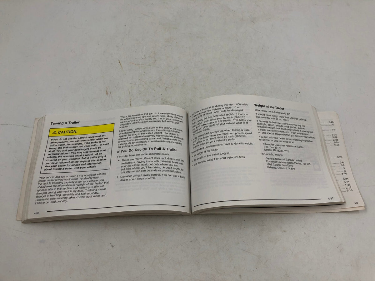 2005 Chevrolet Impala Owners Manual OEM A03B30045