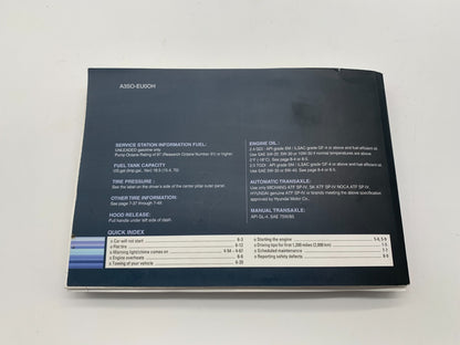 2011 Hyundai Sonata Owners Manual Set with Case OEM C02B47007